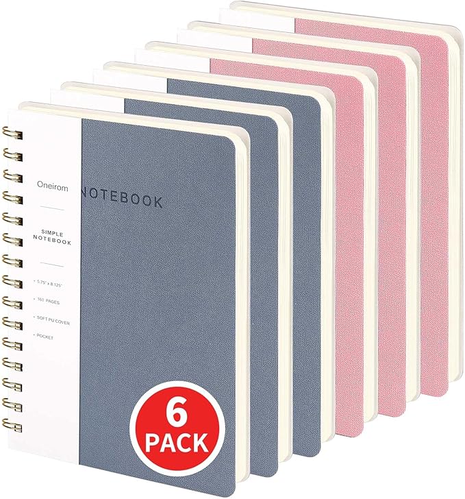 Spiral Notebook-5.75" x 8.125" College Ruled Journal by Oneirom