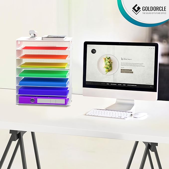 8 Tier Paper Letter Tray Organizer - Image 5