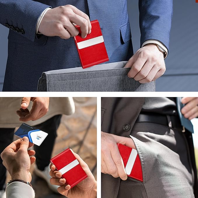 Business Card Holder for Women or Men, Business Card Case - Image 6