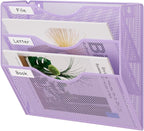 EasyPAG 3 Pocket Mesh Wall File Organizer, Hanging Paper Folder Holder by EasyPAG