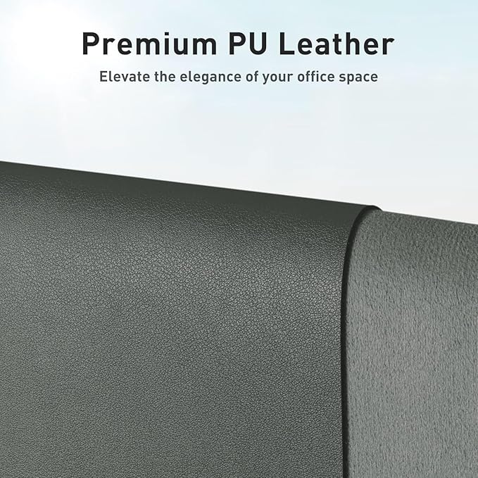 Aothia Leather Desk Protector, Mouse Mat, Non-Slip PU Leather Blotter, Laptop - Image 2