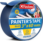 XFasten Professional Blue Painters Tape, 3 Inches x 60 Yards Blue Tape by XFasten