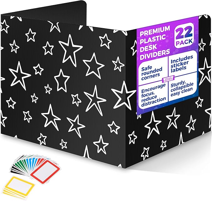 22-Pack Desk Dividers for Students by Storage+Standard