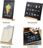 2 Pack 8.6x11.7 in Chalkboard Signs Small Chalk Board Signs - Image 3