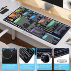 iCasso Excel Cheat Sheet Desk Pad, Excel Mouse Pad Shortcuts, Excell Short Cut - Image 3