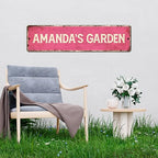 Custom Rustic Sign, Personalized Decor Street Signs Gift, 40x10 Inches - Image 4