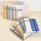 POPRUN Spiral Dotted Journal Notebook, - Image 8