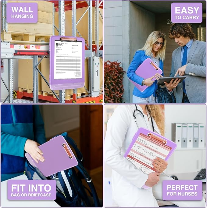 Sooez Clipboard with Storage, High Capacity Nursing Clipboard with Pen Holder - Image 7