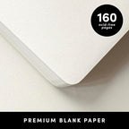 PAPERAGE Blank Journal Notebook, 160 Pages, Medium 5.6 in x 8 in - Image 4