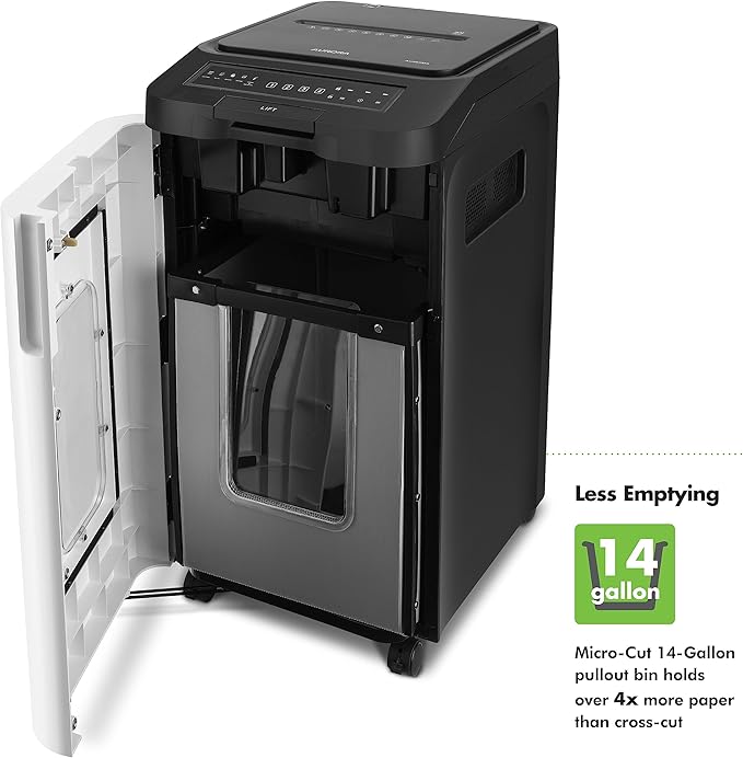 Aurora Commercial Grade 400-Sheet Auto Feed High-Security Micro-Cut Paper - Image 7