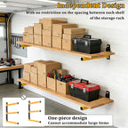 lumber storage rack heavy duty wall mount storage, side view