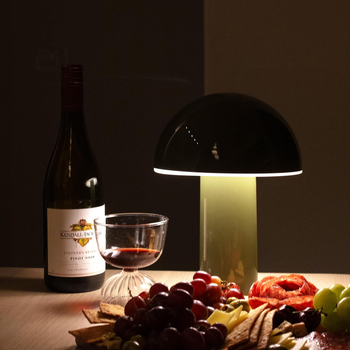 Brightech Celia Table Lamp – 10" Touch-Controlled Mushroom Accent Lamp, ...