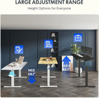 FLEXISPOT One-Piece Electric Standing Desk, 40 x 24 Inches Adjustable Desk - Image 3