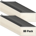 Reginary 80 Pack Canvas Zipper Makeup Bags Bulk Pencil Pouches Blank DIY Craft