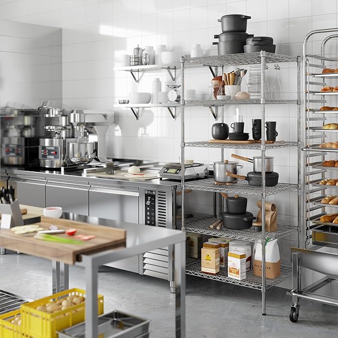 Regal Altair 24" Deep x 30" Wide x 74" Height Wire Shelving Kit | 6-Tier | NSF - Image 5