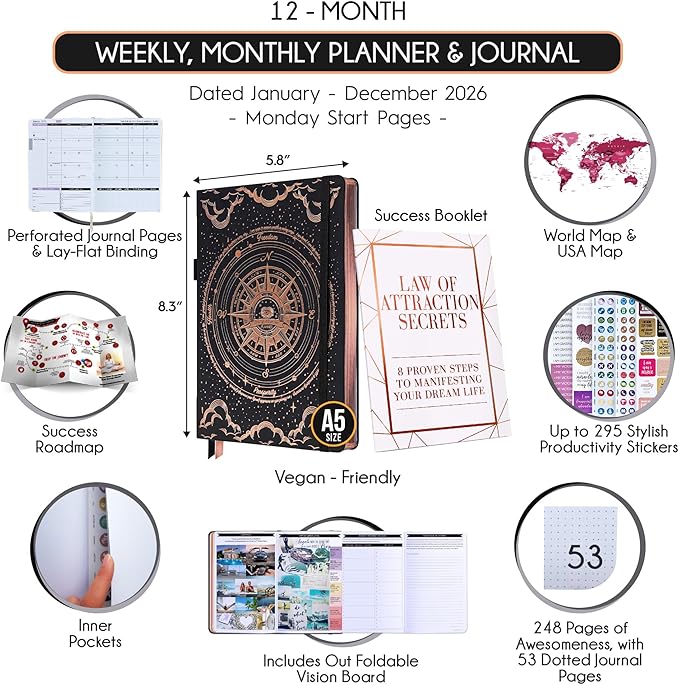 Law of Attraction Planner 2026 Deluxe - Image 2