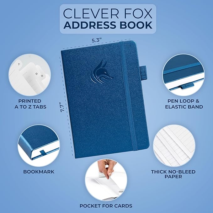 Clever Fox Address Book with alphabetic tabs - Image 2