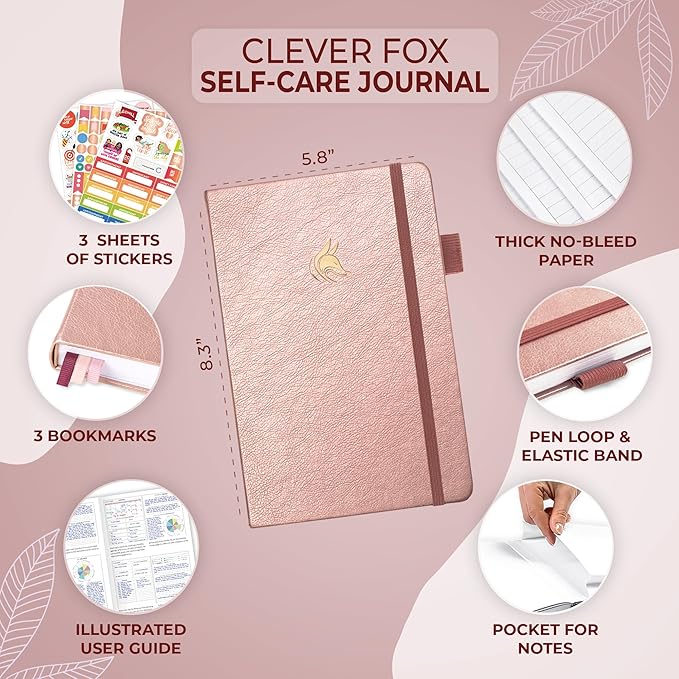 Clever Fox Self-Care Journal – Daily Reflection Notebook – Mental Health & - Image 5