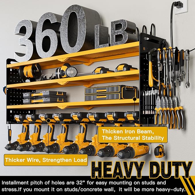 NattyDot Power Tool Organizer Wall Mount - Image 5