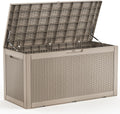 EasyUp 120 Gallon Deck Boxes Waterproof, Outdoor Large Storage Boxes