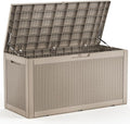 EasyUp 120 Gallon Deck Boxes Waterproof, Outdoor Large Storage Boxes by EASYUP