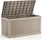 EasyUp 120 Gallon Deck Boxes Waterproof, Outdoor Large Storage Boxes by EASYUP