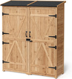 gizoon outdoor cabinet, waterproof roof, double lockable wooden, view 9