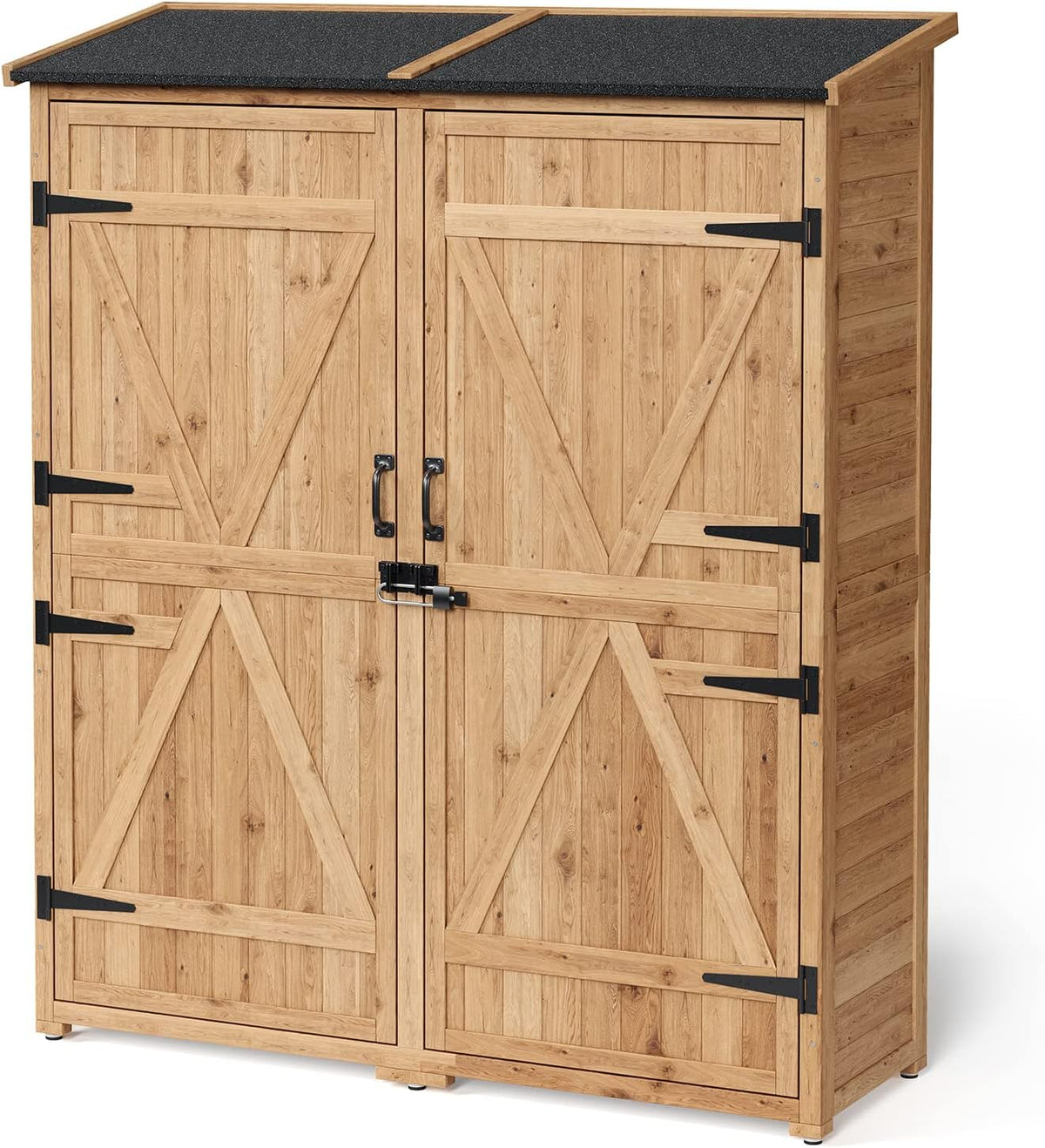 gizoon outdoor cabinet, waterproof roof, double lockable wooden, view 9