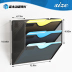 Gawerk 3 Tier Hanging Wall File Organizer, Mesh Mail Paper Orgnization Hanging - Image 2