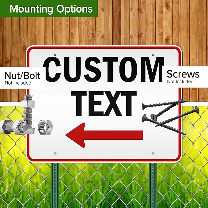 Custom Arrow, Custom Directional Sign, Left Arrow, 36x48 Inches, Reflective - Image 5