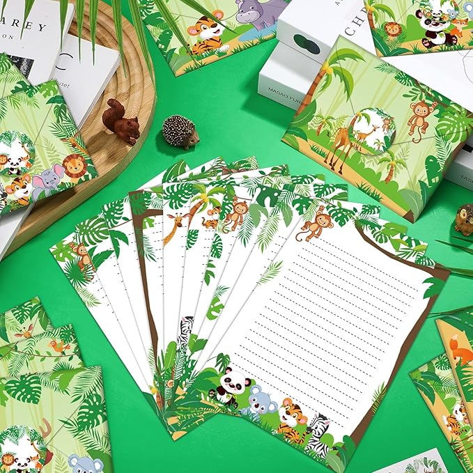 TaoBary 160 Pcs Stationery Paper Set 50 Double Sided Stationery Papers - Image 2
