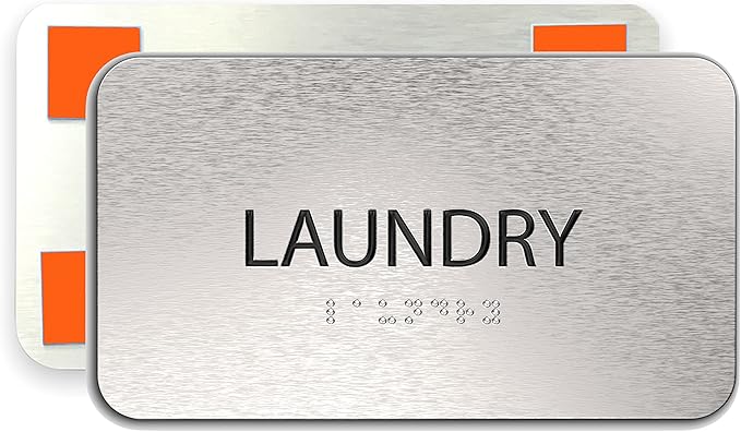 ADASigns Laundry Signs 7" W x 4" H by ADASigns