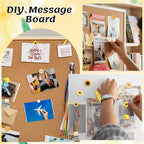 78 Pieces Push Pins Set Cute Thumb Tacks Decorative Flower Push Pins - Image 6