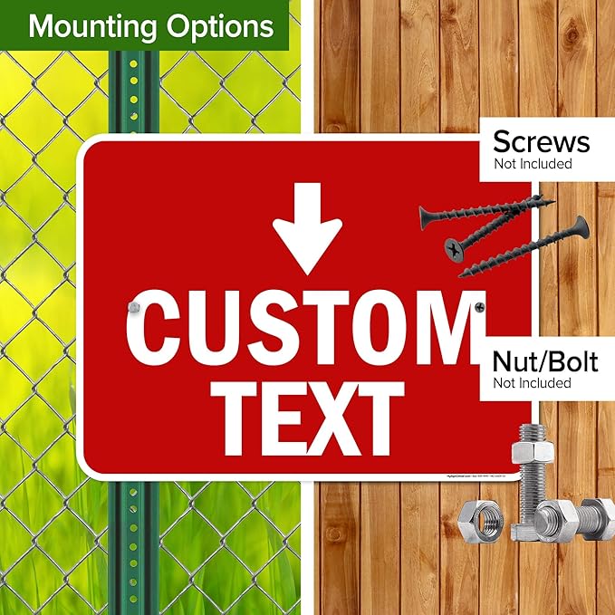 Custom Arrow, Custom Directional Sign, Down Arrow, 18x24 Inches, Rust Free .063 - Image 5