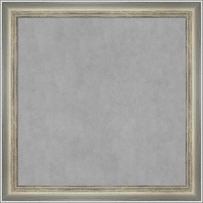 Amanti Art Silver Framed Magnetic Board 14x14 X-Small Vision Board by AmantiArt