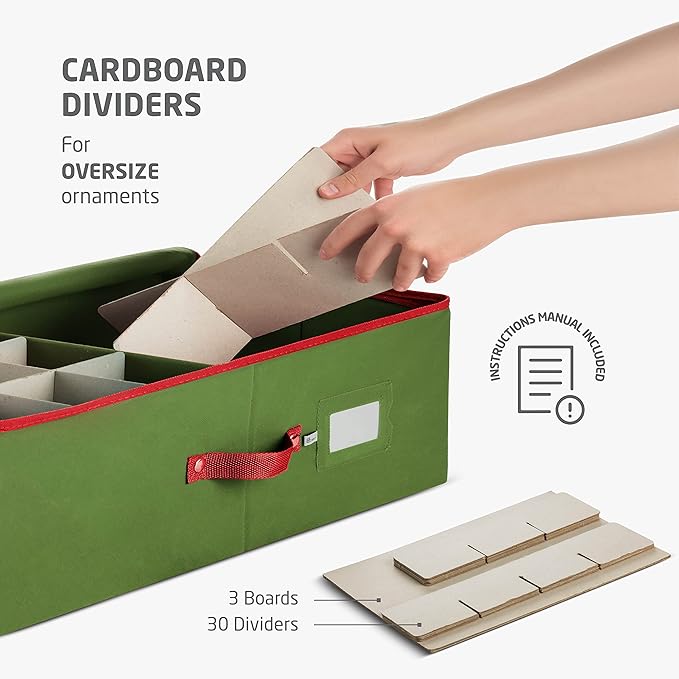 ZOBER Underbed Christmas Ornament Storage Box - Image 4