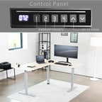 VIVO Electric Corner 63 x 55 inch L-Shaped Standing Desk, Memory Height - Image 5