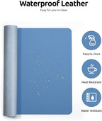 YSAGi Leather Desk Protector, Office Mat, Large Mouse Mat, Non-Slip PU Leather - Image 4