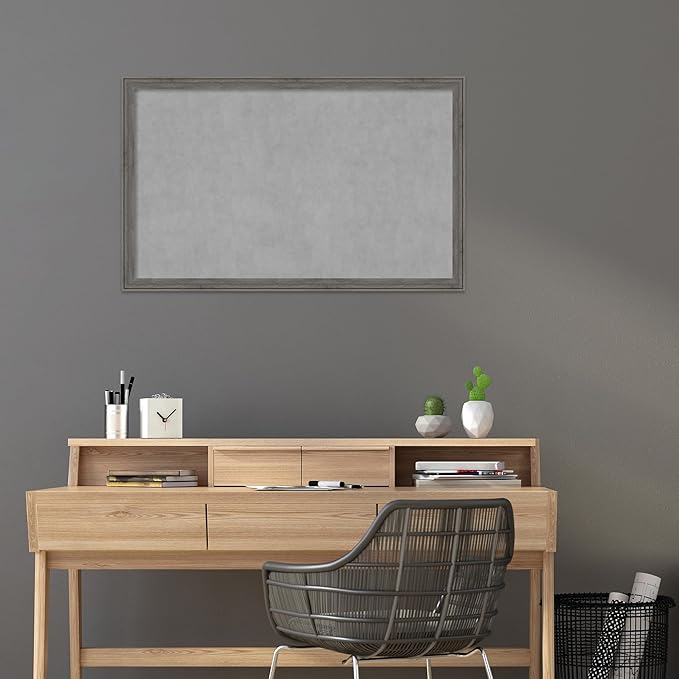 Amanti Art Grey Framed Magnetic Board 27x43 Large Vision Board - Image 5