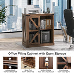 JOINICE, Printer Stand with Storage, File Cabinet with Socket and USB Charging - Image 3