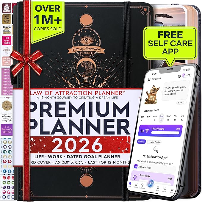Law of Attraction Planner 2026 Deluxe by FreedomMastery
