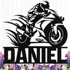 Custom Motorcycle Metal Signs Personalized Dirt Biker Name Sign Custom Garage by HengMeiZiK