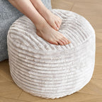 shouren stuffed round ottoman,pouf ottoman foot rest,20 x, main product view