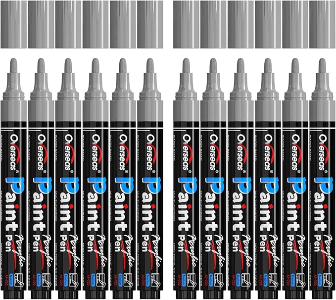 Overseas Silver Paint Pens Paint Markers by Overseas