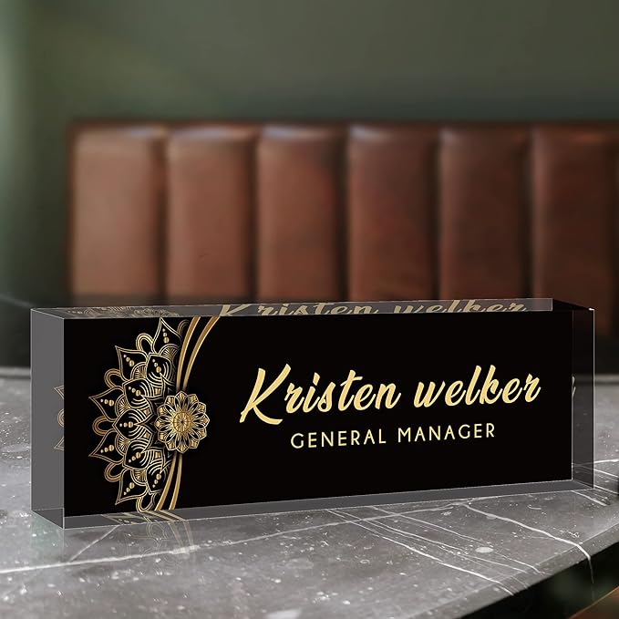 SalaGraphics Desk Name Plate Personalized, Custom - Image 4