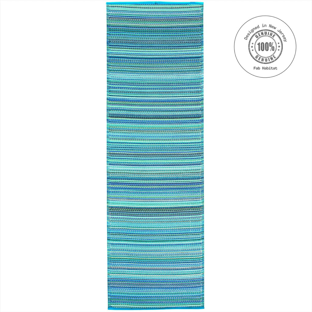 fab habitat outdoor rug - waterproof, fade resistant, close-up detail