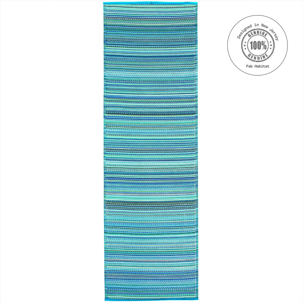 fab habitat outdoor rug - waterproof, fade resistant, close-up detail