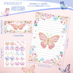 TaoBary 160 Pcs Stationery Paper Set 50 Double Sided Stationery Papers - Image 4