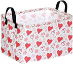 FUULOXE Rectangular Valentines Basket Storage Bin by Unknown