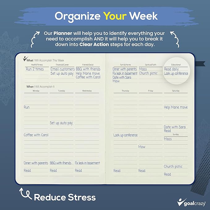Undated Daily Planner to Achieve Your Goals 2025-2026 - Image 5
